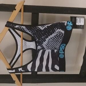 PSD Zebra Snake Sports Bra Nwt